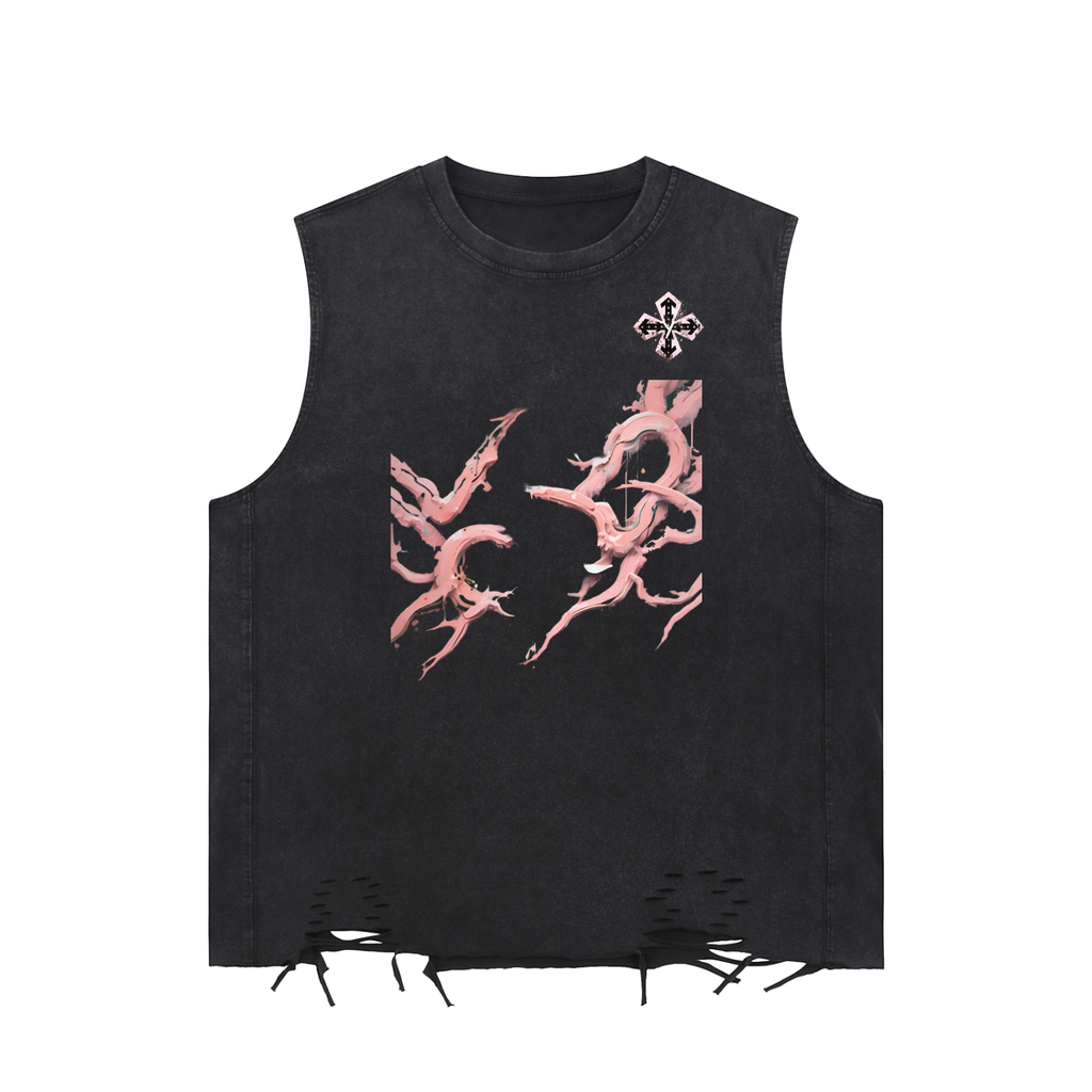 Cut off,Designer brand ,Designer shirt,Acid wash 