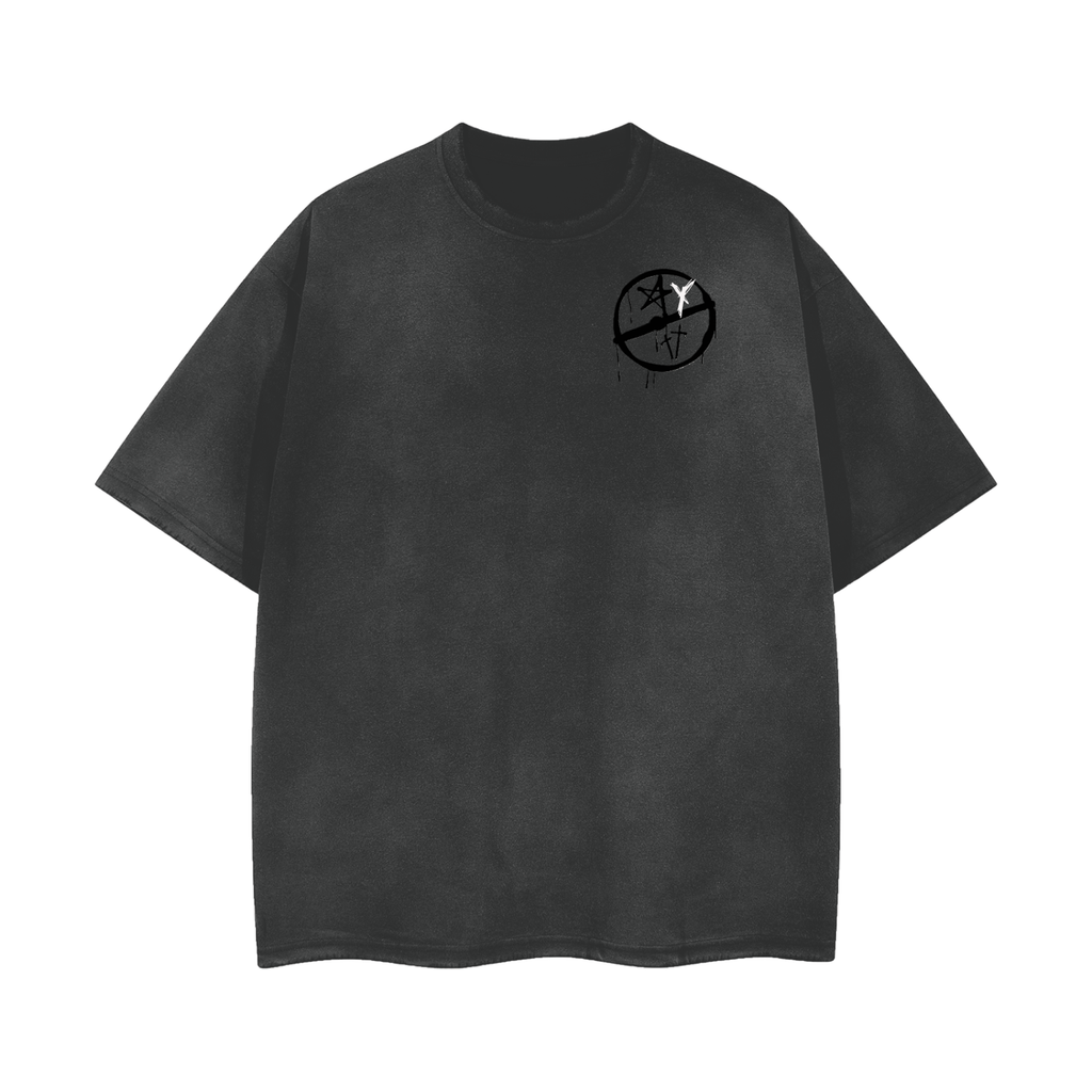 Vintage Wash Frayed T-Shirt - 260 GSM