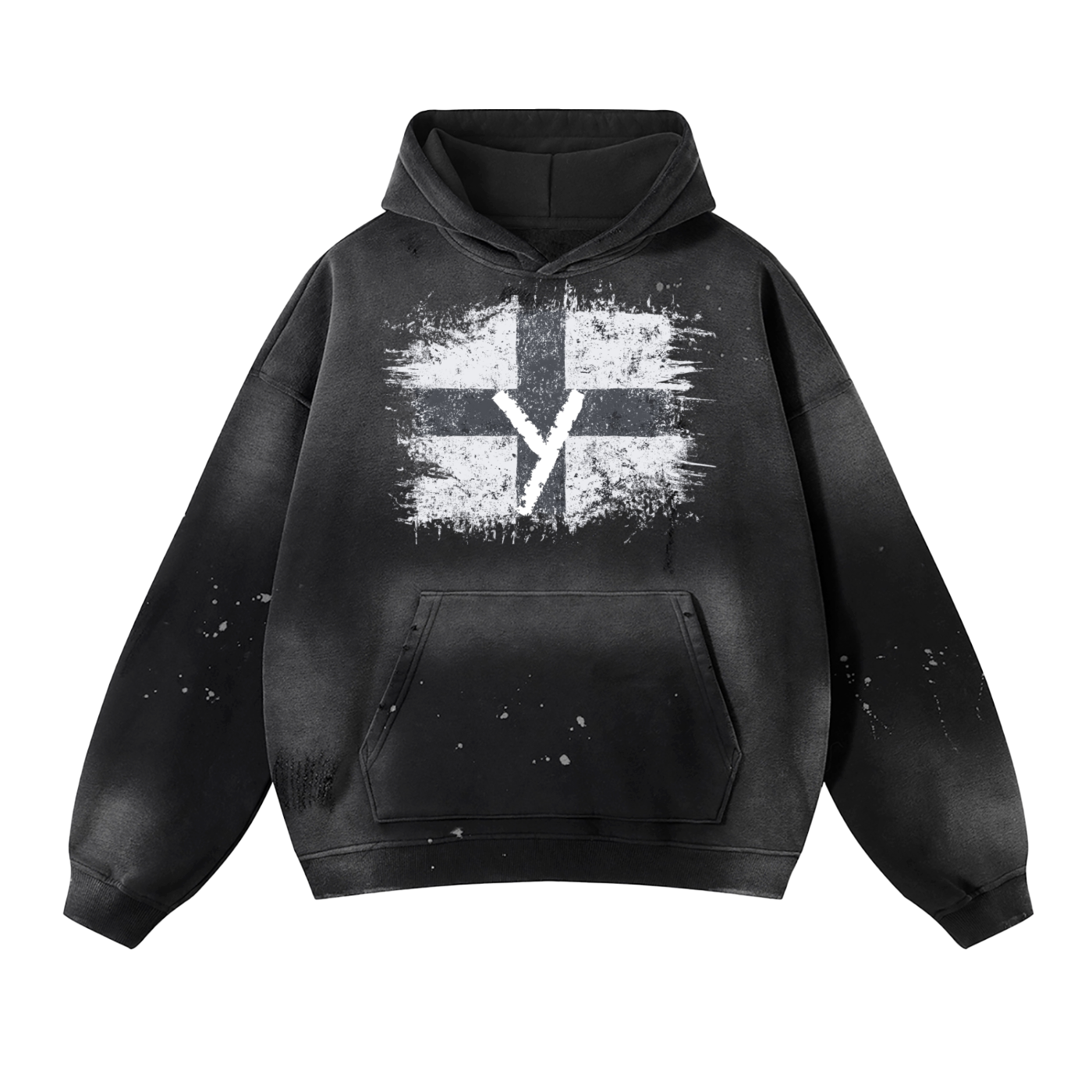 Faded hoodie ,Sun faded,Acid washed,Black  hoodie ,Designer 