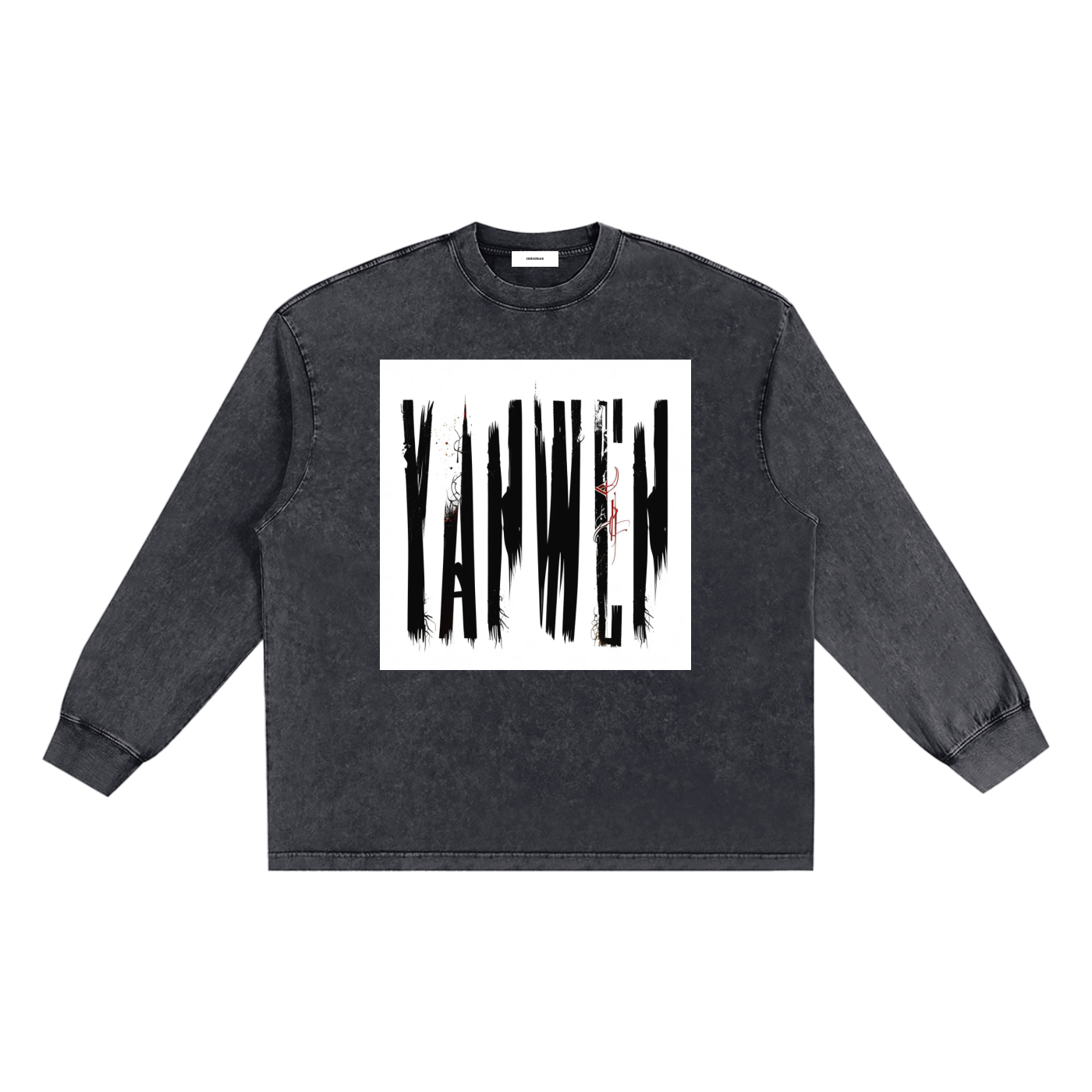 Snow Washed Frayed Edge T-Shirt