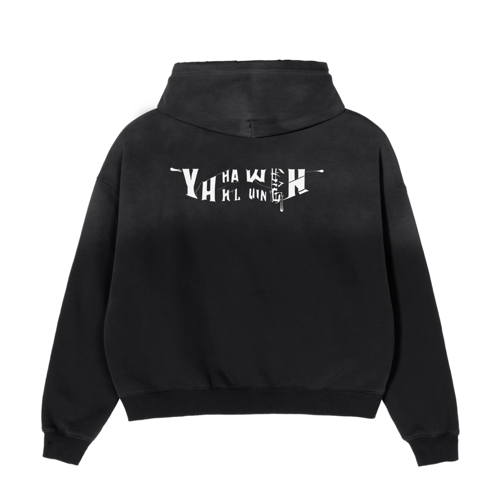 Frayed Sunfade Boxy Hoodie Yahweh Fashion Brand Designer Hoodie - Premium Comfort, Iconic Yahweh Logo, Stylish Yahweh Hoodie