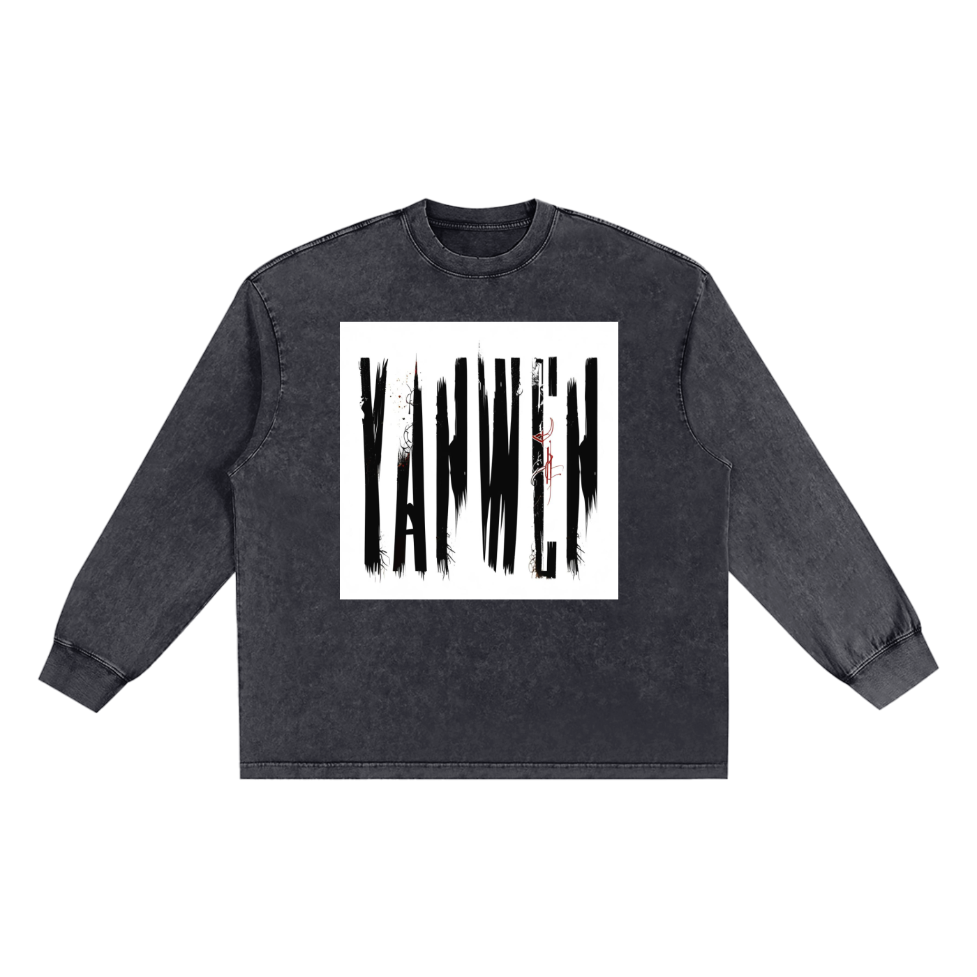 Snow Washed Frayed Edge T-Shirt