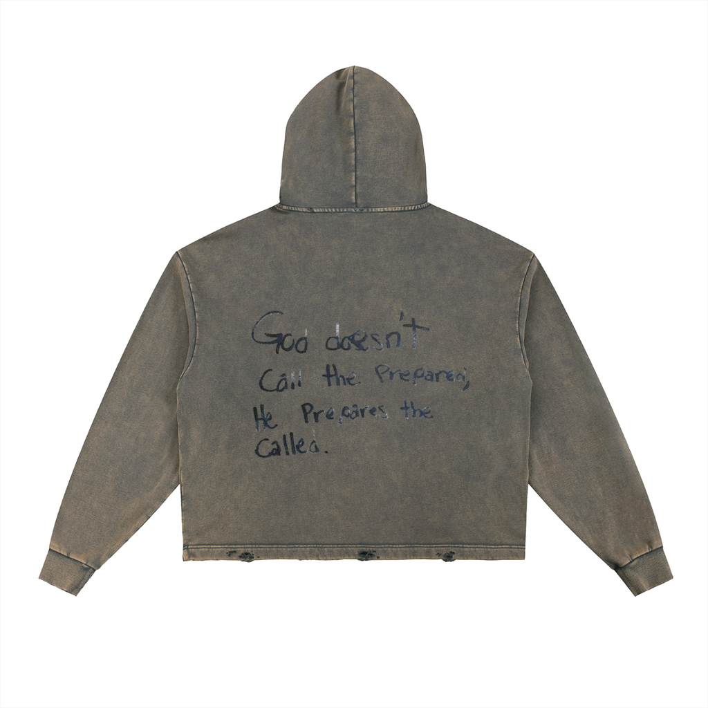Distressed hoodie ,Designer clothing ,Sun faded,Vintage fashion 
