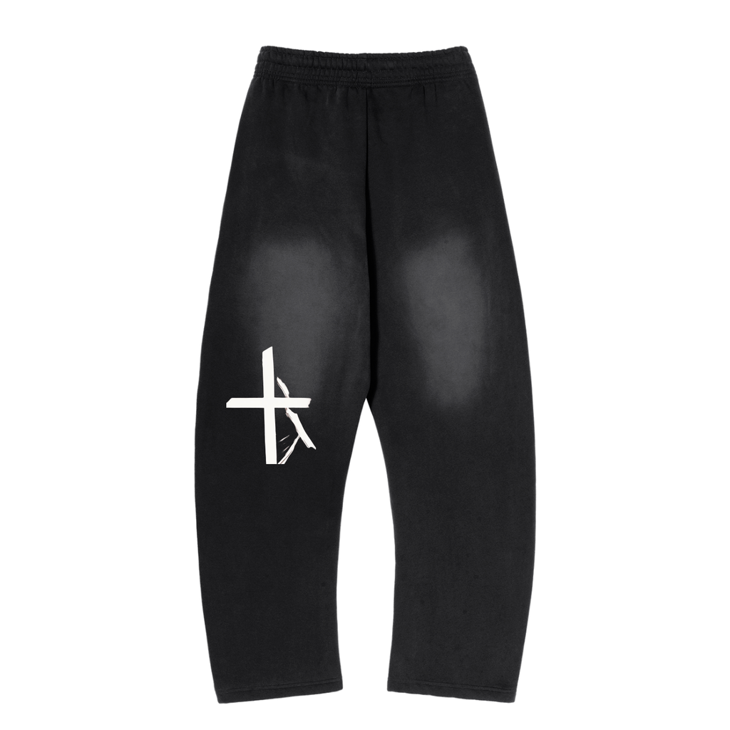 Curved joggers,Outerwear ,Streetwear ,Graphic joggers 