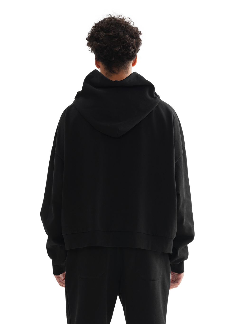 Boxy Hoodie ,Black hoodie ,Streetwear ,Outerwear ,Sweatshirt 