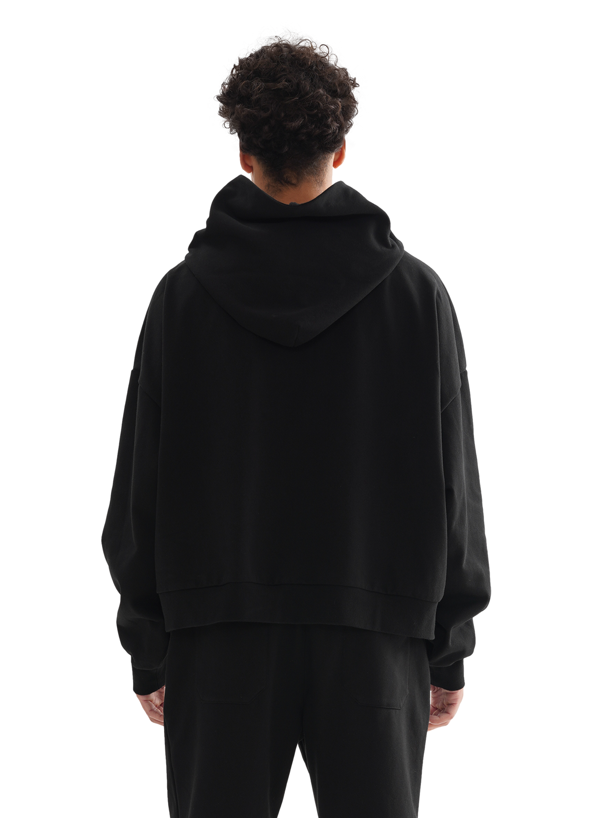 Boxy Hoodie ,Black hoodie ,Streetwear ,Outerwear ,Sweatshirt 