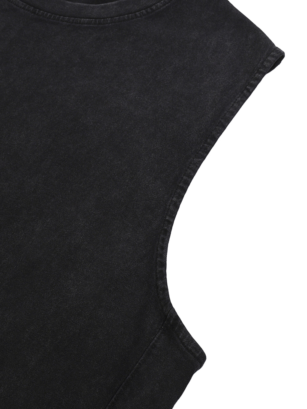 Snow Washed Raw-Hem Tank Top